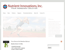 Tablet Screenshot of nutrientinnovations.com